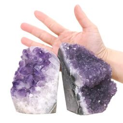 1.93kg Amethyst Polished Crystal Geode Specimen Set 2 Pieces DR568 5 Amethyst Polished Crystal Geode Specimen Set 2 Pieces DR568 | Crystal Factory