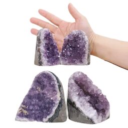 2.30kg Amethyst Polished Crystal Geode Specimen Set 4 Pieces DR570 5 Amethyst Polished Crystal Geode Specimen Set 4 Pieces DR570 | Crystal Factory