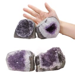 2.91kg Amethyst Polished Crystal Geode Specimen Set 4 Pieces DN2093 5 Amethyst Polished Crystal Geode Specimen Set 4 Pieces DN2092 | Crystal Factory