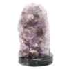 4.58kg Amethyst Lamp on Orthoseras Base - Purple LED Bulb DS2906 2 Amethyst Lamp on Orthoseras Base - Purple LED Bulb DS2906 | Crystal Factory