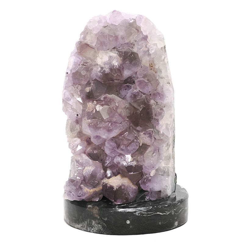 4.58kg Amethyst Lamp on Orthoseras Base - Purple LED Bulb DS2906 3 Amethyst Lamp on Orthoseras Base - Purple LED Bulb DS2906 | Crystal Factory