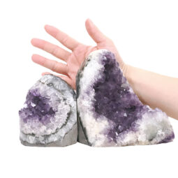 3.15kg Amethyst Polished Crystal Geode Specimen Set 2 Pieces DN2124 5 Amethyst Polished Crystal Geode Specimen Set 2 Pieces DN2124 | Crystal Factory