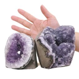 3.09kg Amethyst Polished Crystal Geode Specimen Set 2 Pieces DN2131 5 Amethyst Polished Crystal Geode Specimen Set 2 Pieces DN2131 | Crystal Factory