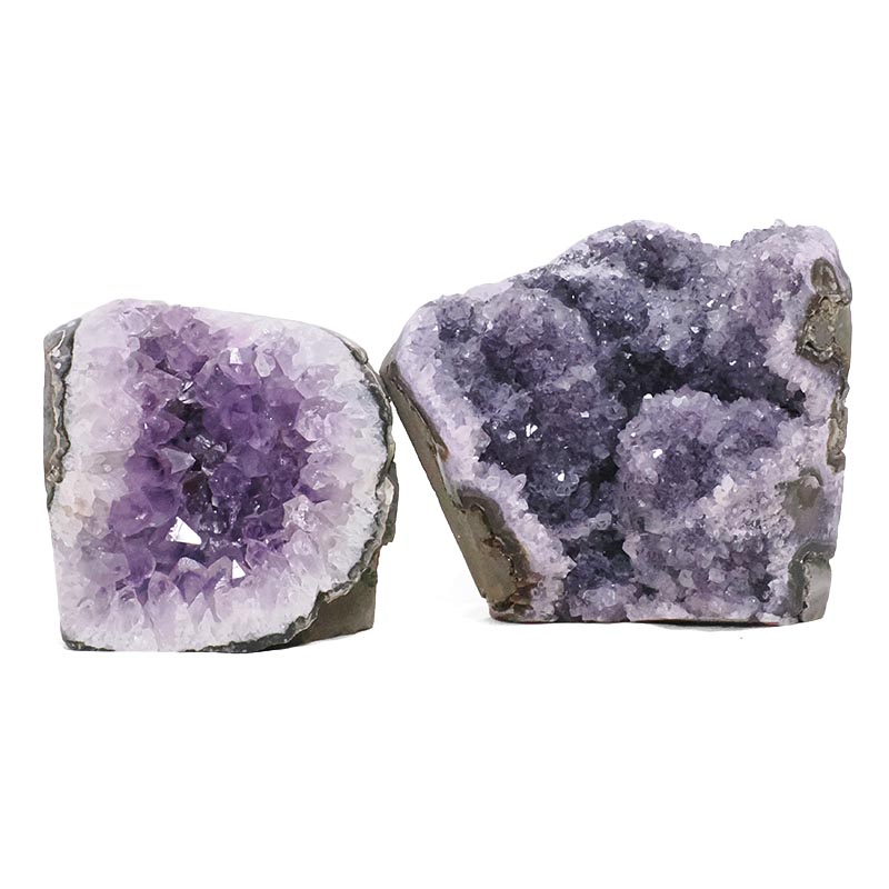 3.09kg Amethyst Polished Crystal Geode Specimen Set 2 Pieces DN2131 3 Amethyst Polished Crystal Geode Specimen Set 2 Pieces DN2131 | Crystal Factory