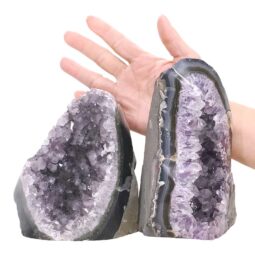 3.06kg Amethyst Polished Crystal Geode Specimen Set 2 Pieces DN2134 5 Amethyst Polished Crystal Geode Specimen Set 2 Pieces DN2134 | Crystal Factory
