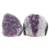 Amethyst Polished Crystal Geode Specimen Set 2 Pieces DV320 | Crystal Factory