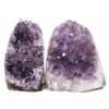 Amethyst Polished Crystal Geode Specimen Set 2 Pieces DV321 | Crystal Factory