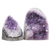 Amethyst Polished Crystal Geode Specimen Set 2 Pieces DV323 | Crystal Factory