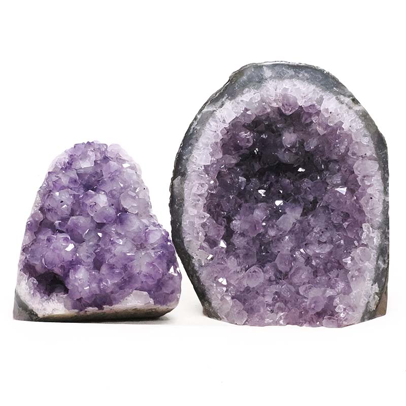 3.31kg Amethyst Polished Crystal Geode Specimen Set 2 Pieces DV325 3 Amethyst Polished Crystal Geode Specimen Set 2 Pieces DV325 | Crystal Factory