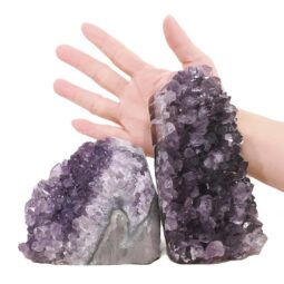 2.96kg Amethyst Polished Crystal Geode Specimen Set 2 Pieces DV327 5 Amethyst Polished Crystal Geode Specimen Set 2 Pieces DV327 | Crystal Factory