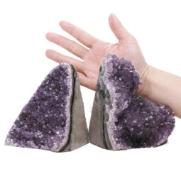 2.58kg Amethyst Polished Crystal Geode Specimen Set 2 Pieces DV337 5 Amethyst Polished Crystal Geode Specimen Set 2 Pieces DV337 | Crystal Factory