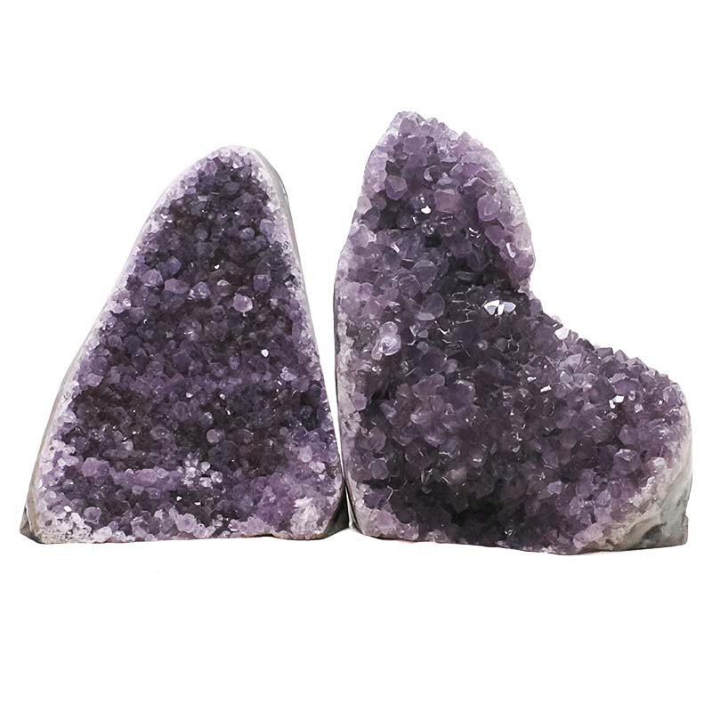 2.58kg Amethyst Polished Crystal Geode Specimen Set 2 Pieces DV337 3 Amethyst Polished Crystal Geode Specimen Set 2 Pieces DV337 | Crystal Factory