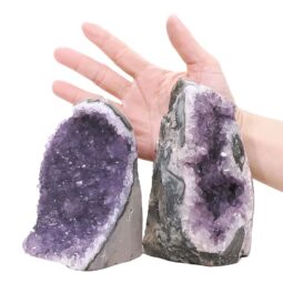 2.27kg Amethyst Polished Crystal Geode Specimen Set 2 Pieces DV340 5 Amethyst Polished Crystal Geode Specimen Set 2 Pieces DV340 | Crystal Factory