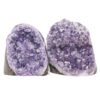 2.90kg Amethyst Polished Crystal Geode Specimen Set 2 Pieces DV341 1 Amethyst Polished Crystal Geode Specimen Set 2 Pieces DV341 | Crystal Factory