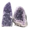 Amethyst Polished Crystal Geode Specimen Set 2 Pieces DV342 | Crystal Factory