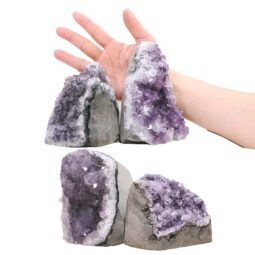 3.37kg Amethyst Polished Crystal Geode Specimen Set 4 Pieces DK1148 5 Amethyst Polished Crystal Geode Specimen Set 2 Pieces DK1148 | Crystal Factory