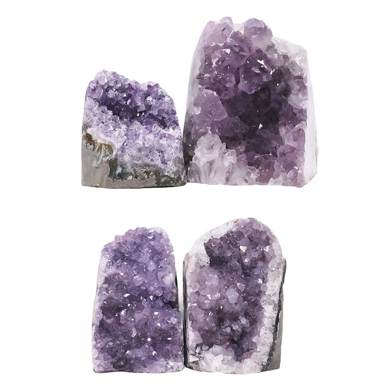 3.06kg Amethyst Polished Crystal Geode Specimen Set 4 Pieces DK1149 3 Amethyst Polished Crystal Geode Specimen Set 4 Pieces DK1149 | Crystal Factory
