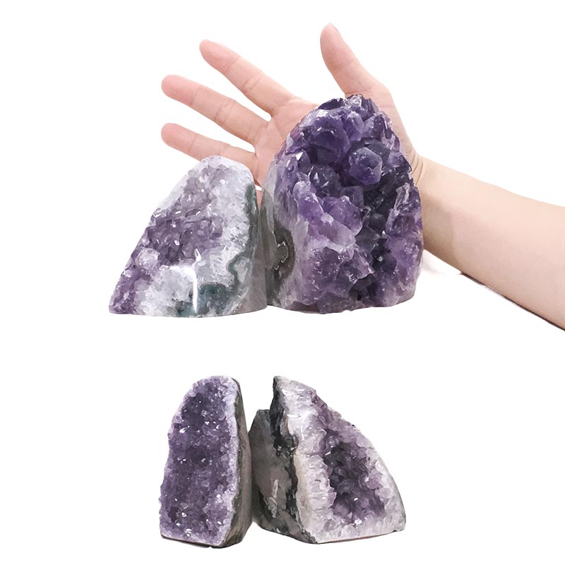2.98kg Amethyst Polished Crystal Geode Specimen Set 4 Pieces DK1152 4 Amethyst Polished Crystal Geode Specimen Set 4 Pieces DK1152 | Crystal Factory