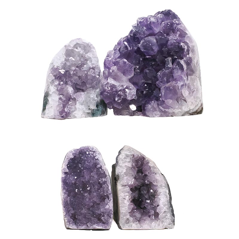 2.98kg Amethyst Polished Crystal Geode Specimen Set 4 Pieces DK1152 3 Amethyst Polished Crystal Geode Specimen Set 4 Pieces DK1152 | Crystal Factory