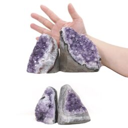 2.99kg Amethyst Polished Crystal Geode Specimen Set 4 Pieces DK1153 5 Amethyst Polished Crystal Geode Specimen Set 4 Pieces DK1153 | Crystal Factory