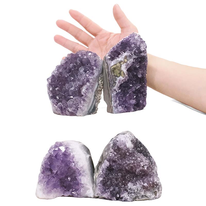 3.09kg Amethyst Polished Crystal Geode Specimen Set 4 Pieces DK1154 4 Amethyst Polished Crystal Geode Specimen Set 4 Pieces DK1154 | Crystal Factory