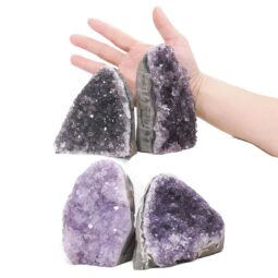 3.0kg Amethyst Polished Crystal Geode Specimen Set 4 Pieces DK1155 5 Amethyst Polished Crystal Geode Specimen Set 4 Pieces DK1155 | Crystal Factory