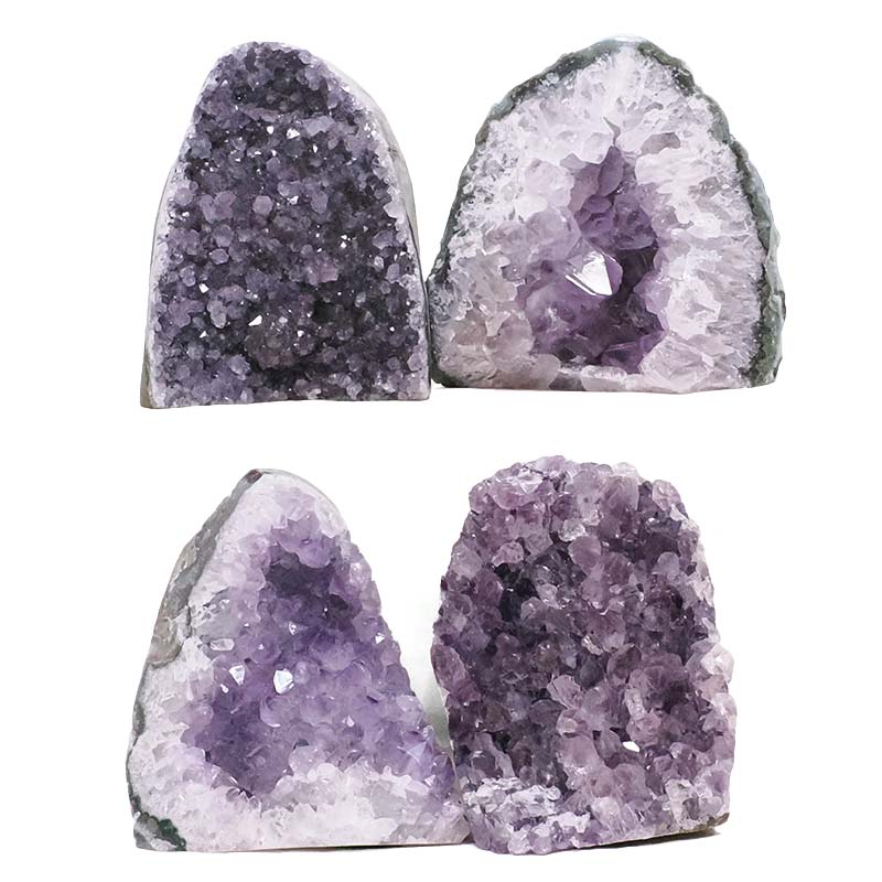 3.0kg Amethyst Polished Crystal Geode Specimen Set 4 Pieces DK1156 3 Amethyst Polished Crystal Geode Specimen Set 4 Pieces DK1156 | Crystal Factory