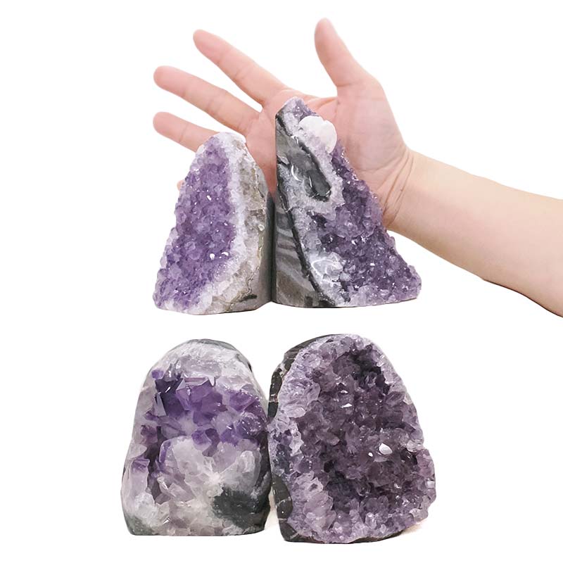 3.15kg Amethyst Polished Crystal Geode Specimen Set 4 Pieces DK1158 4 Amethyst Polished Crystal Geode Specimen Set 4 Pieces DK1158 | Crystal Factory