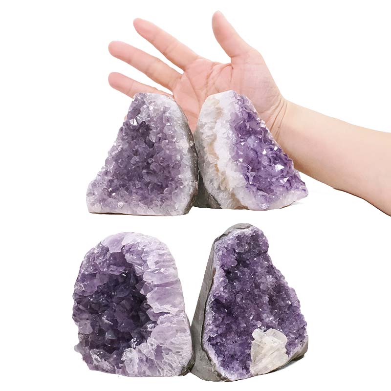 3.30kg Amethyst Polished Crystal Geode Specimen Set 4 Pieces DK1159 4 Amethyst Polished Crystal Geode Specimen Set 4 Pieces DK1159 | Crystal Factory