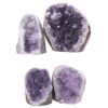 2.99kg Amethyst Polished Crystal Geode Specimen Set 4 Pieces DK1161 1 Amethyst Polished Crystal Geode Specimen Set 4 Pieces DK1161 | Crystal Factory