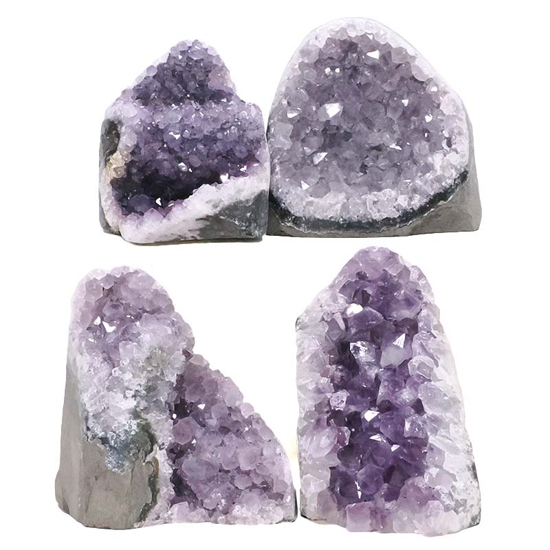 3.16kg Amethyst Polished Crystal Geode Specimen Set 4 Pieces DK1165 3 Amethyst Polished Crystal Geode Specimen Set 4 Pieces DK1165 | Crystal Factory