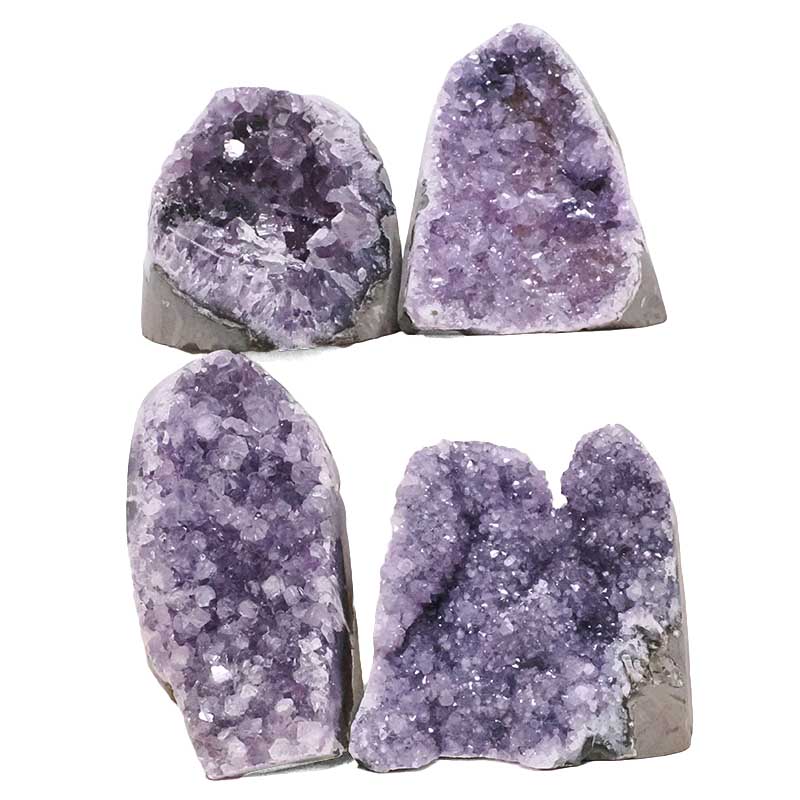 2.88kg Amethyst Polished Crystal Geode Specimen Set 4 Pieces DK1166 3 Amethyst Polished Crystal Geode Specimen Set 4 Pieces DK1166 | Crystal Factory