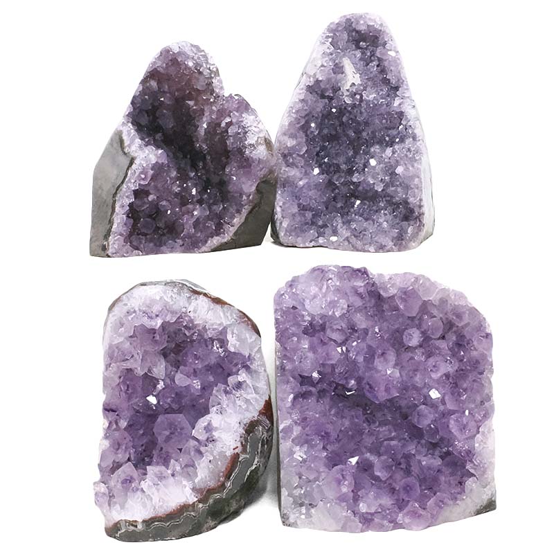 2.94kg Amethyst Polished Crystal Geode Specimen Set 4 Pieces DK1168 3 Amethyst Polished Crystal Geode Specimen Set 4 Pieces DK1168 | Crystal Factory