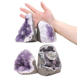 2.98kg Amethyst Polished Crystal Geode Specimen Set 4 Pieces DK1169 5 Amethyst Polished Crystal Geode Specimen Set 4 Pieces DK1169 | Crystal Factory