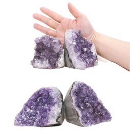 2.93kg Amethyst Polished Crystal Geode Specimen Set 4 Pieces DK1170 5 Amethyst Polished Crystal Geode Specimen Set 4 Pieces DK1170 | Crystal Factory