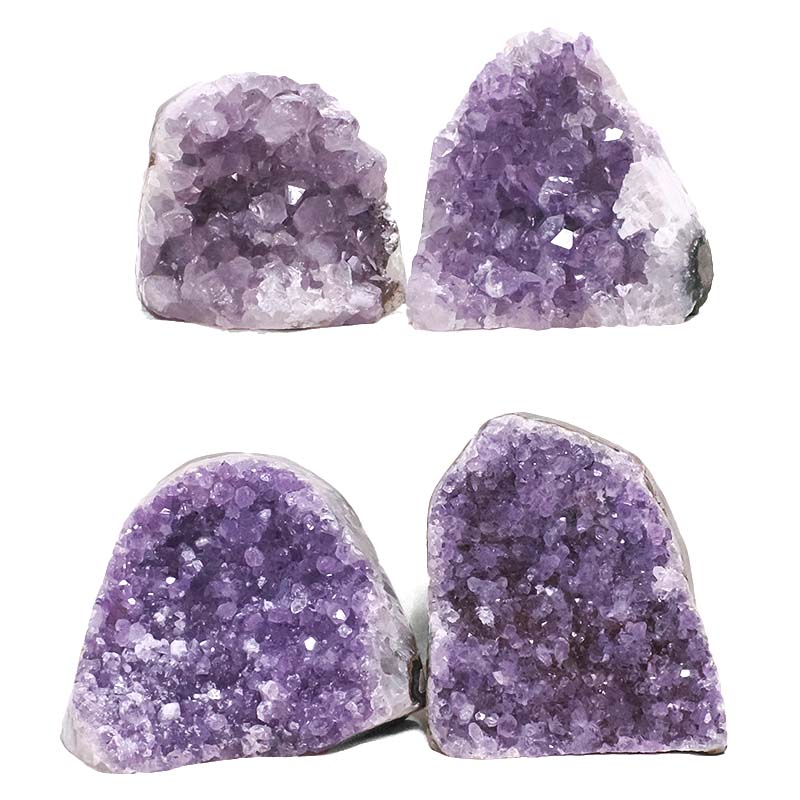 2.93kg Amethyst Polished Crystal Geode Specimen Set 4 Pieces DK1170 3 Amethyst Polished Crystal Geode Specimen Set 4 Pieces DK1170 | Crystal Factory