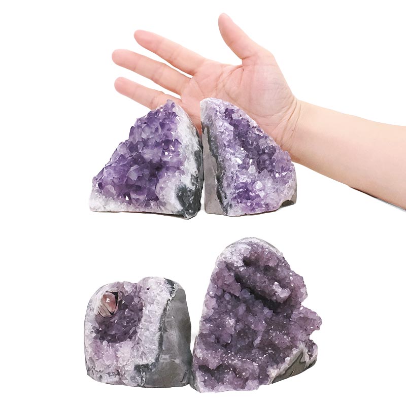 2.81kg Amethyst Polished Crystal Geode Specimen Set 4 Pieces DK1171 4 Amethyst Polished Crystal Geode Specimen Set 4 Pieces DK1171 | Crystal Factory
