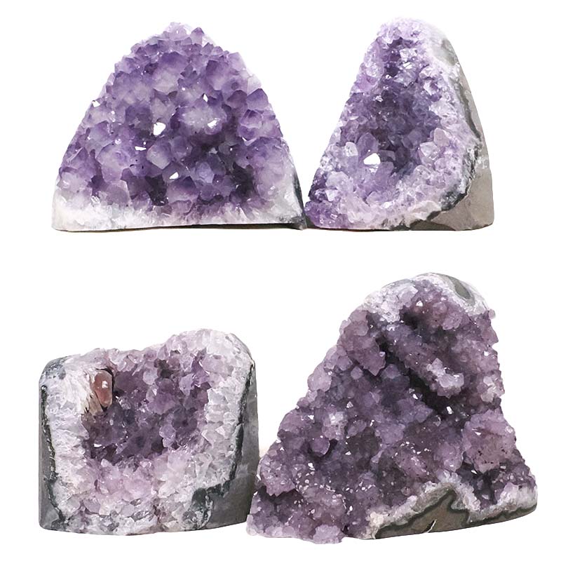 2.81kg Amethyst Polished Crystal Geode Specimen Set 4 Pieces DK1171 3 Amethyst Polished Crystal Geode Specimen Set 4 Pieces DK1171 | Crystal Factory