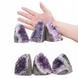 2.20kg Amethyst Polished Crystal Mini Druze Specimen Set 6 Pieces J2161 5 Amethyst Polished Crystal Mini Druze Specimen Set 6 Pieces J2161 | Crystal Factory
