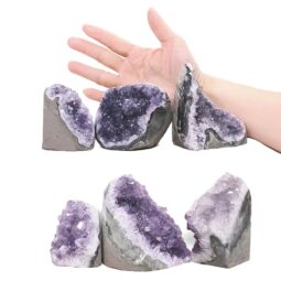 2.41kg Amethyst Polished Crystal Mini Druze Specimen Set 6 Pieces J2163 5 Amethyst Polished Crystal Mini Druze Specimen Set 6 Pieces J2163 | Crystal Factory