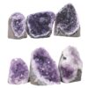 2.41kg Amethyst Polished Crystal Mini Druze Specimen Set 6 Pieces J2163 2 Amethyst Polished Crystal Mini Druze Specimen Set 6 Pieces J2163 | Crystal Factory
