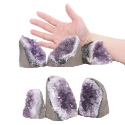2.39kg Amethyst Polished Crystal Mini Druze Specimen Set 6 Pieces J2165 5 Amethyst Polished Crystal Mini Druze Specimen Set 6 Pieces J2165 | Crystal Factory