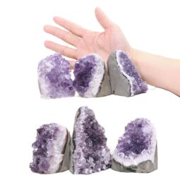 2.27kg Amethyst Polished Crystal Mini Druze Specimen Set 6 Pieces J2166 5 Amethyst Polished Crystal Mini Druze Specimen Set 6 Pieces J2166 | Crystal Factory