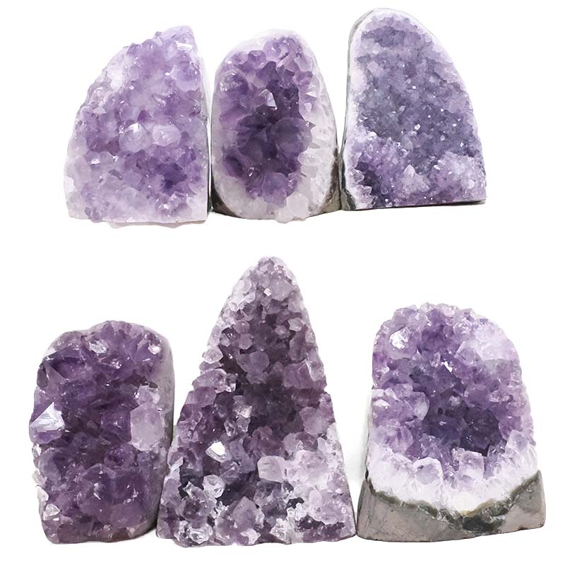 2.27kg Amethyst Polished Crystal Mini Druze Specimen Set 6 Pieces J2166 3 Amethyst Polished Crystal Mini Druze Specimen Set 6 Pieces J2166 | Crystal Factory