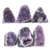 Amethyst Polished Crystal Mini Druze Specimen Set 6 Pieces L488 | Crystal Factory