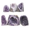 Amethyst Polished Crystal Mini Druze Specimen Set 6 Pieces L489 | Crystal Factory