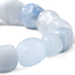 Aquamarine Freeform Beads Bracelet | Crystal Factory