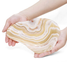 Banded Onyx Freeform Bowl DB701 | Crystal Factory