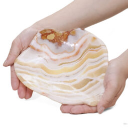 Banded Onyx Freeform Bowl DB702 | Crystal Factory