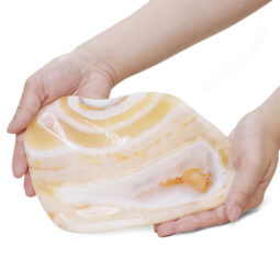 Banded Onyx Freeform Bowl DB703 | Crystal Factory
